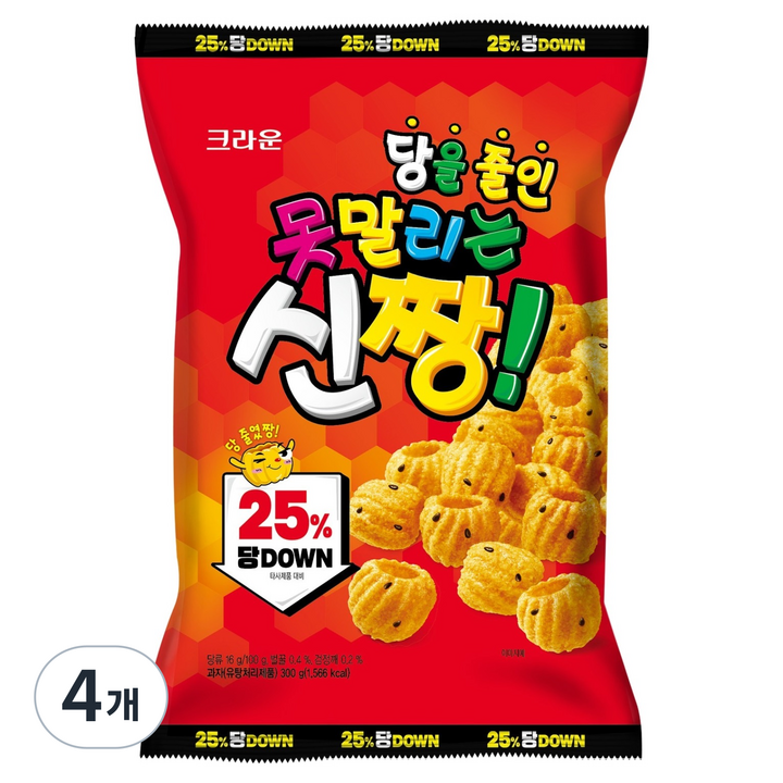 못말리는신짱 당을 줄인 신짱, 300g, 4개