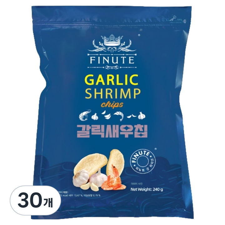 피뉴트 갈릭 새우칩, 240g, 30개