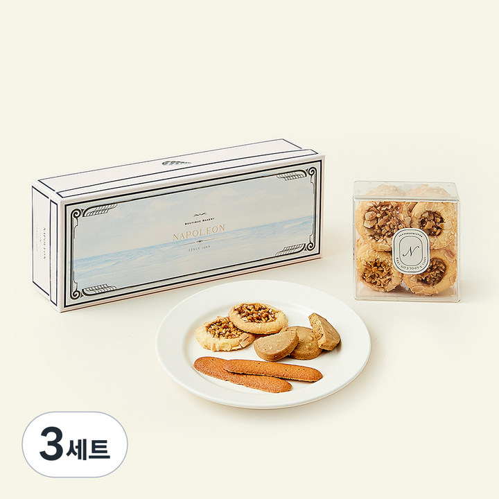 나폴레옹베이커리 건쿠키 혼합세트, 347g, 1개입, 3세트