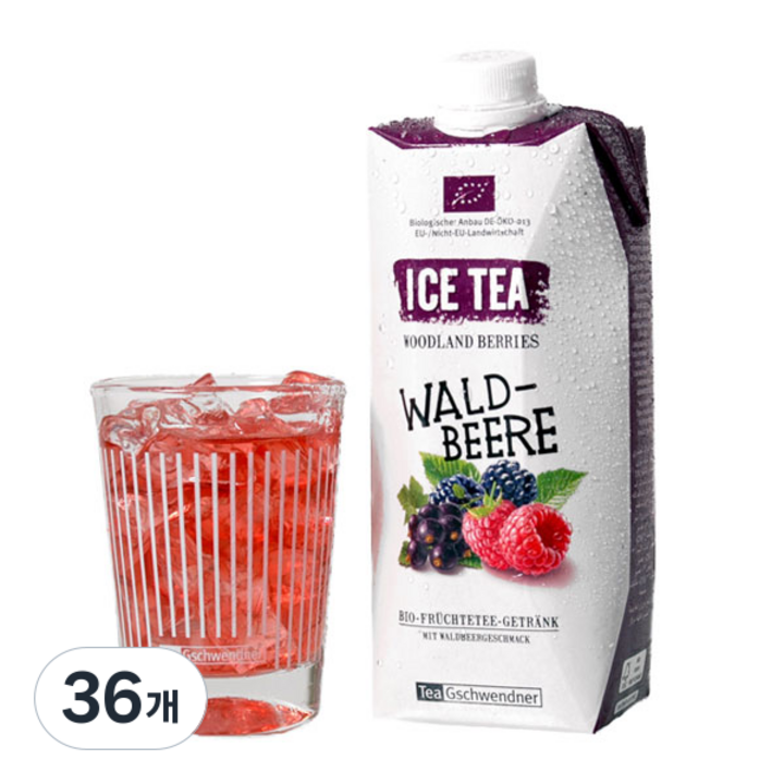[티게슈아이스티] 우드랜드베리 아이스티, 500ml, 36개