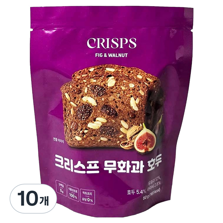 하늘처럼 크리스프 무화과 호두, 10개, 50g