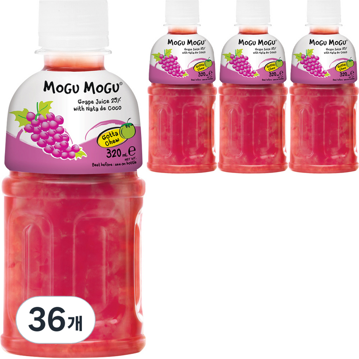 모구모구 과채음료 포도맛, 320ml, 36개