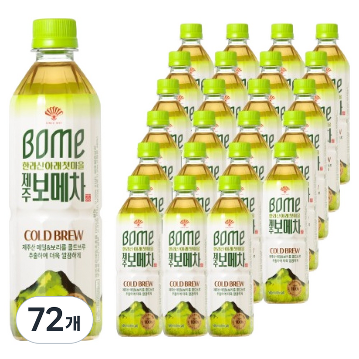 동화약품 제주 보메차, 500ml, 72개
