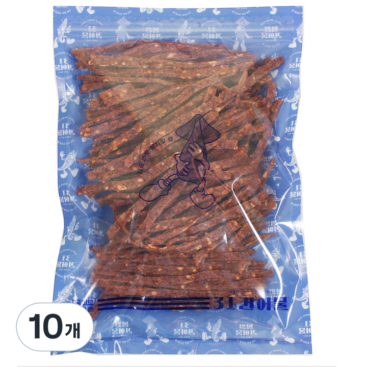 31건어물 치즈 오징어육포, 300g, 10개