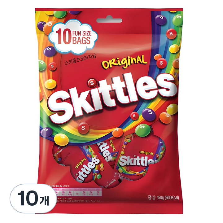 스키틀즈 오리지날, 150g, 10개
