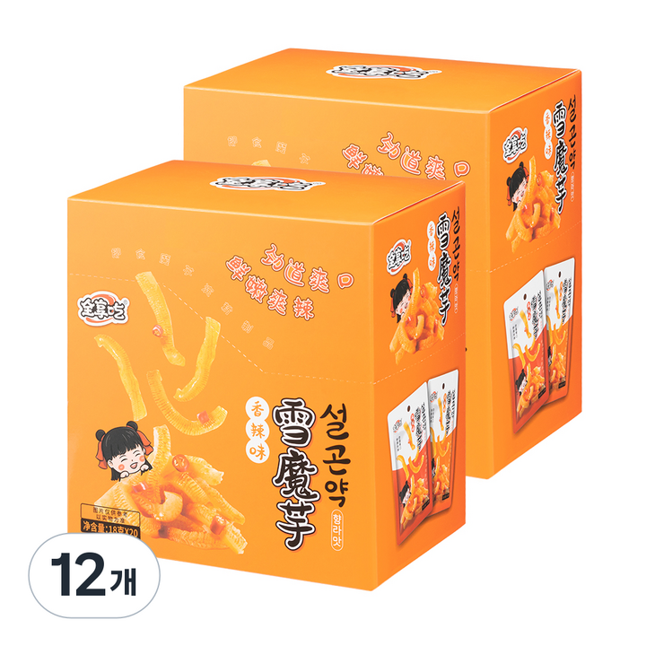 전상식 설곤약 향라맛 20p, 360g, 12개