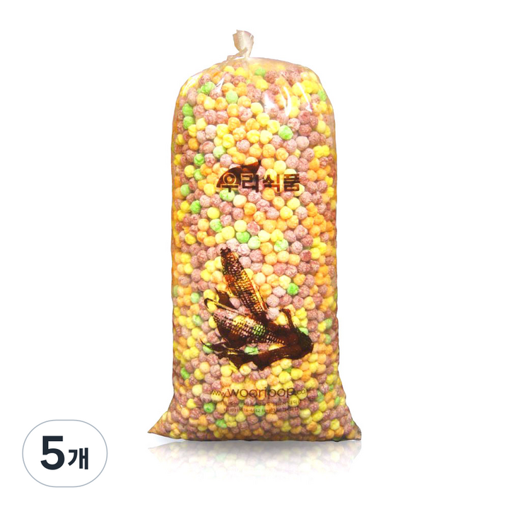 우리식품 앵두콘 뻥튀기, 3kg, 5개