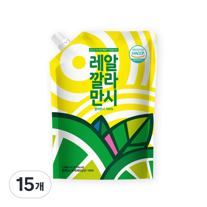바로푸드 레알깔라만시, 1L, 15개