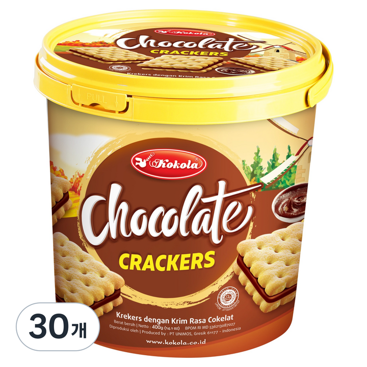 코코라 초코 샌드위치 크래커, 400g, 30개