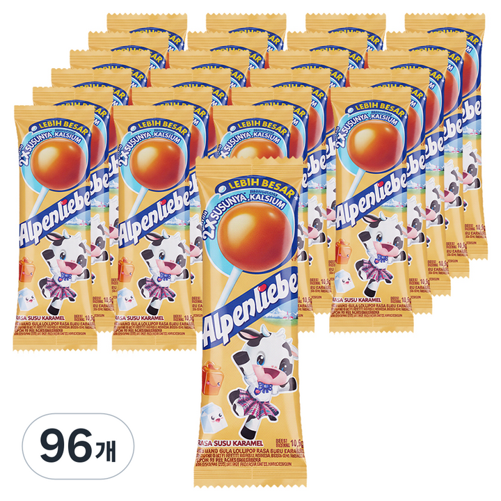 알펜리베 롤리팝 카라멜맛, 96개, 10.5g