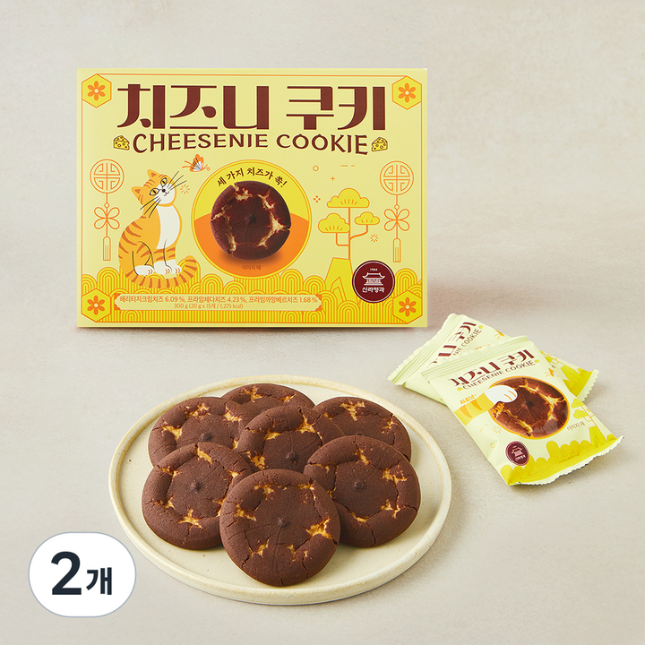 신라명과 치즈니 쿠키, 20g, 2개, 15개입