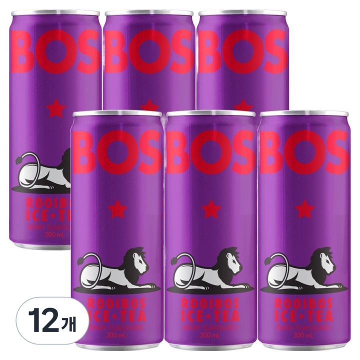 BOS 루이보스 아이스티 베리, 300ml, 12개