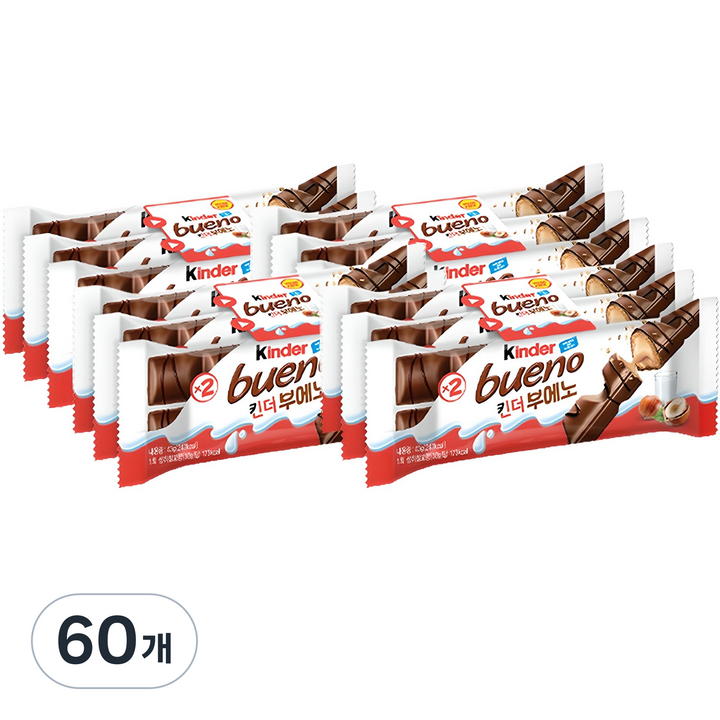 킨더 부에노 초콜릿, 43g, 60개