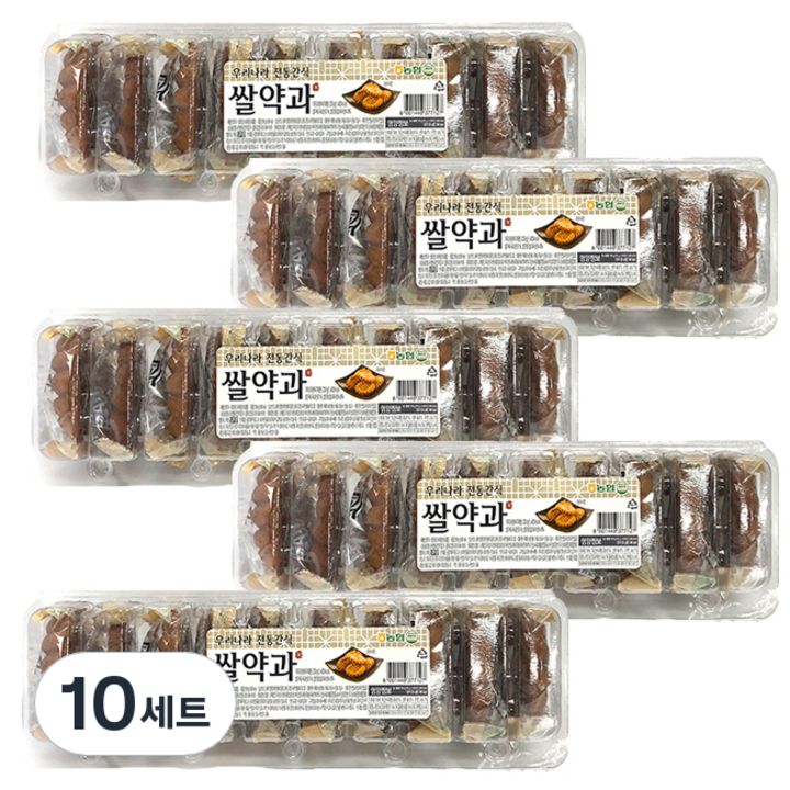 농협 아름찬 우리나라 전통간식 쌀약과 10p, 350g, 10세트