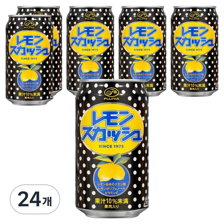 후지야 레몬 스쿼시, 350ml, 24개
