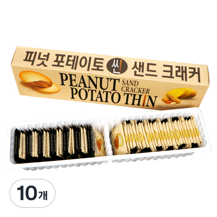피넛 포테이토 씬 샌드 크래커, 10개, 390g