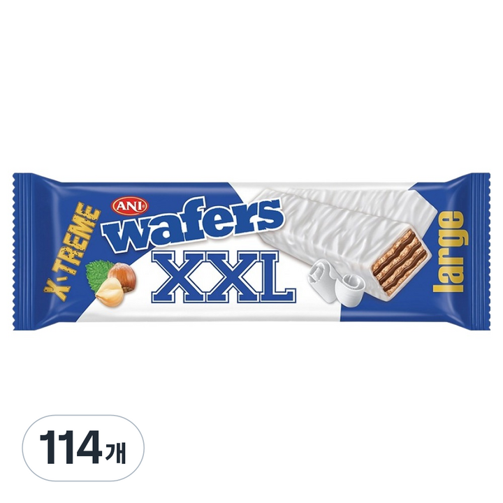 애니 엑스엑스엘 화이트 컴파운드 초콜릿 웨이퍼, 114개, 50g