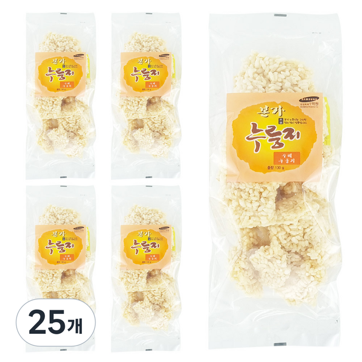 본가 누룽지, 130g, 25개