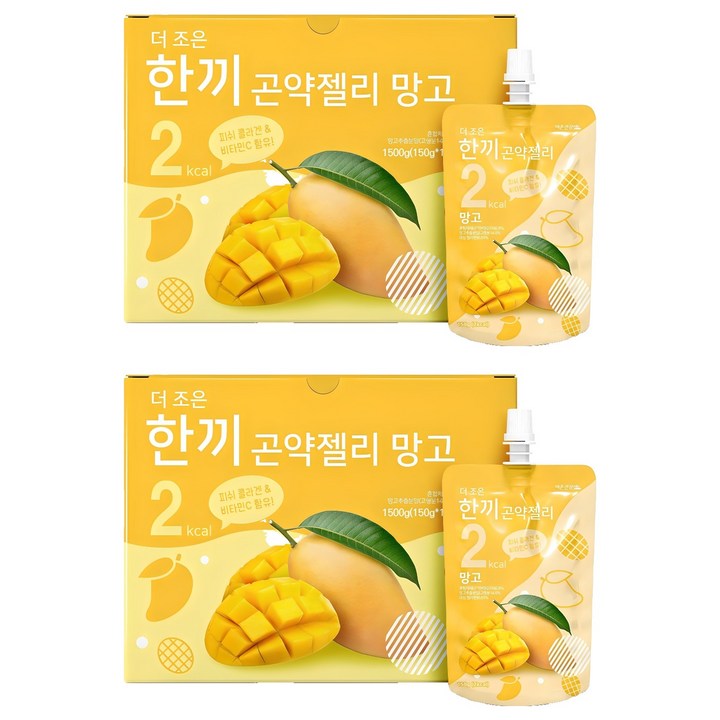 더존건강 더조은 한끼곤약젤리 망고, 1.5kg, 2개