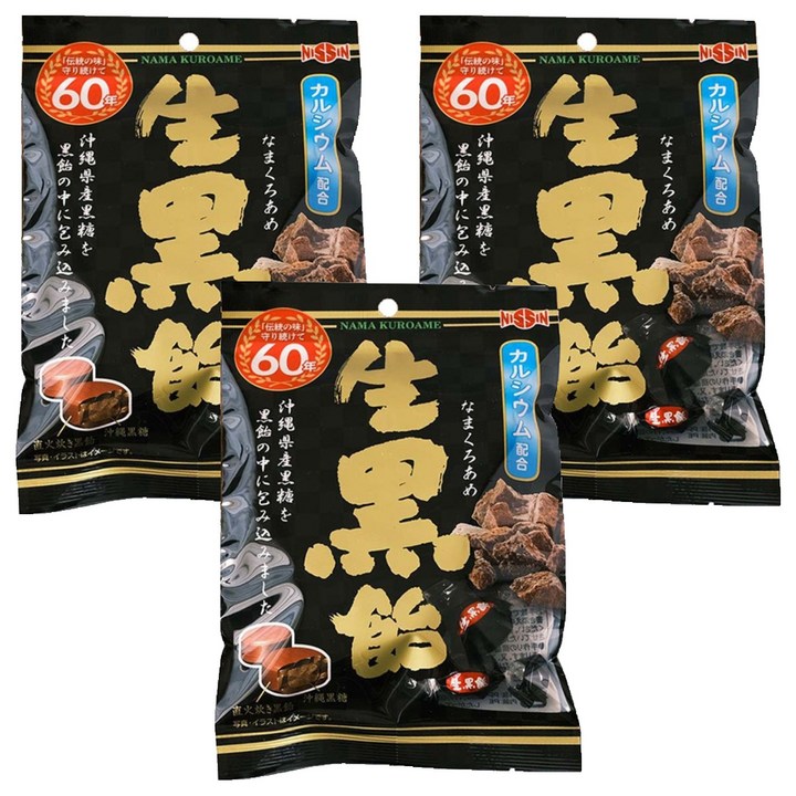 니씬 흑설탕 사탕, 105g, 3개