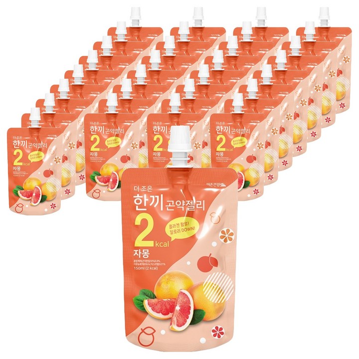 더존건강 더 조은 한끼곤약젤리 자몽, 60개, 150ml