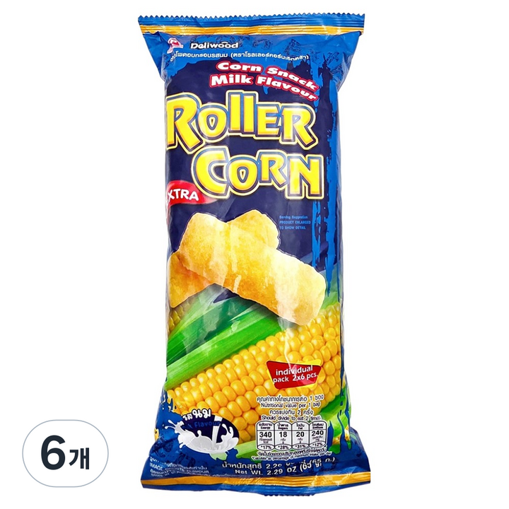 롤러콘 엑스트라 우유향, 6개, 65g