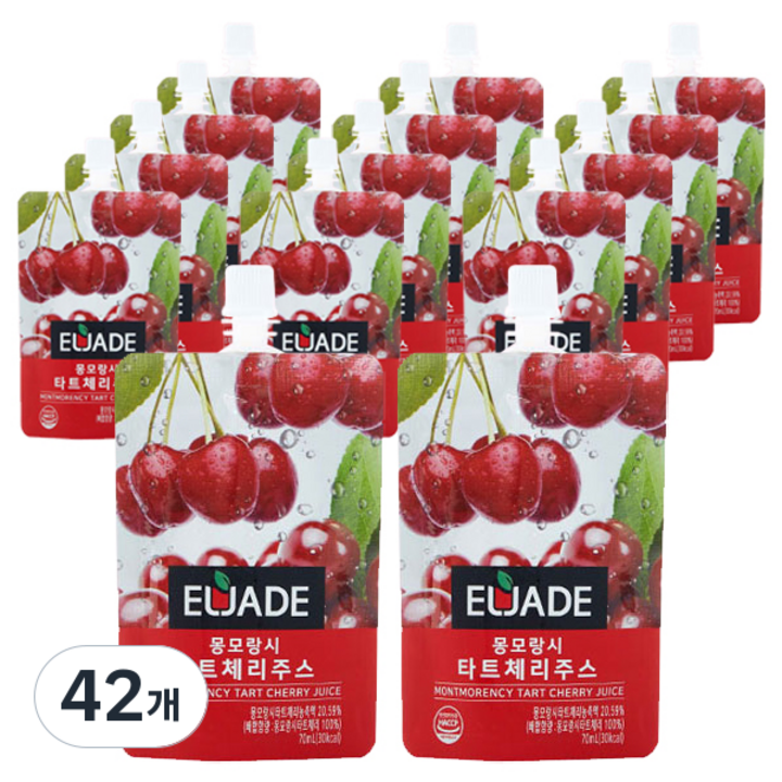 엘제이드 몽모랑시 타트체리 주스, 70ml, 42개