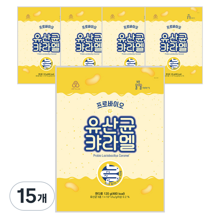 안신 프로바이오 유산균 캬라멜, 120g, 15개
