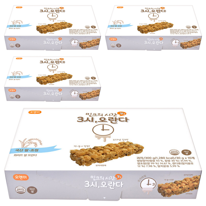 왕궁병과 화이트 쌀 오란다 스낵 10p, 300g, 4개