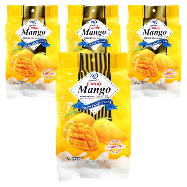 티에스 망고맛 젤리, 450g, 4개