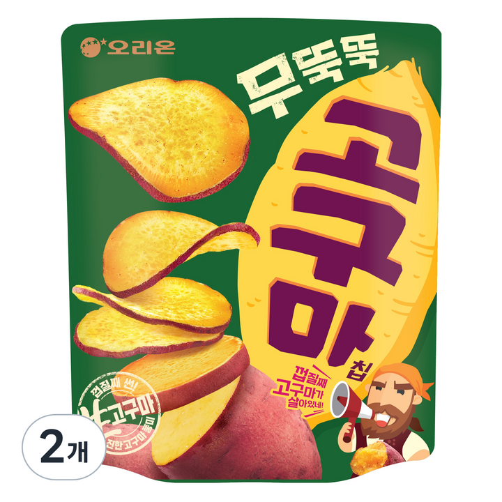 오리온 무뚝뚝 고구마칩, 96g, 2개