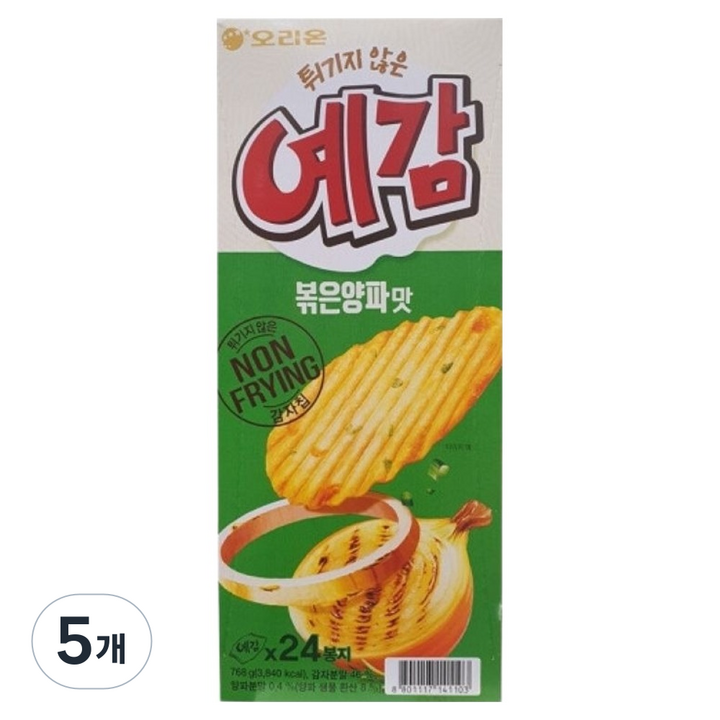 오리온 예감 볶은양파맛 24p, 768g, 5개