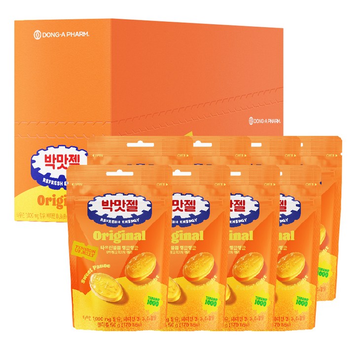 박카스 박맛젤 오리지널, 8개, 50g