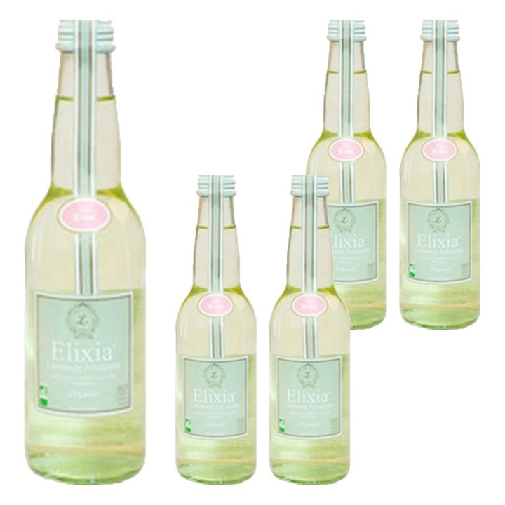 엘릭시아 유기농 로즈 탄산음료, 330ml, 5개