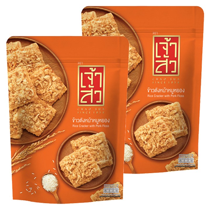 차오수아 자스민라이스 크래커 오리지널, 2개, 80g
