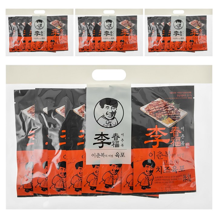 이춘복육포 코주부 치즈육포, 240g, 4개