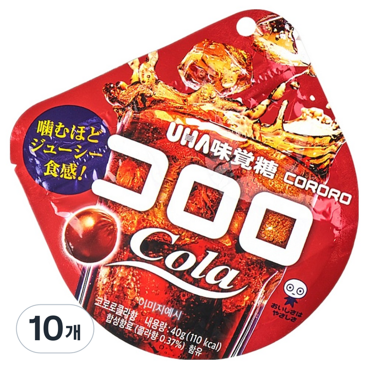 코로로 유하미카쿠토 콜라향 젤리, 40g, 10개