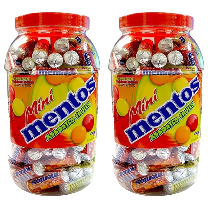 멘토스 미니 푸르티 츄잉캔디, 1kg, 2세트