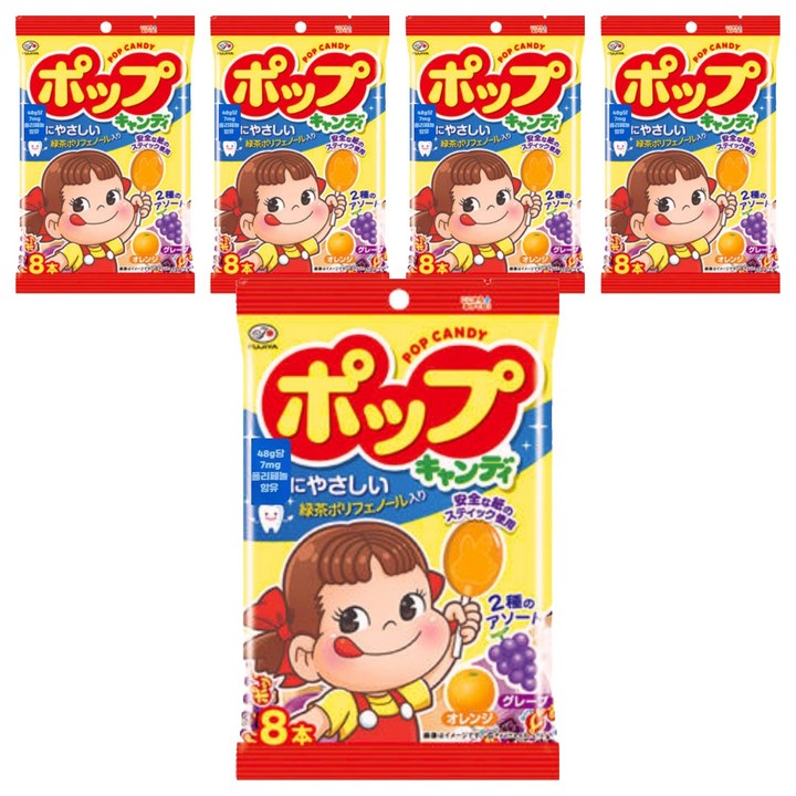 후지야 팝 캔디, 48g, 5개