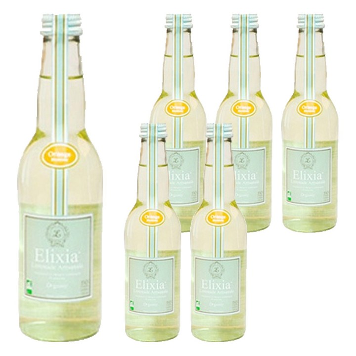엘릭시아 유기농 오렌지블로섬 탄산음료, 330ml, 6개