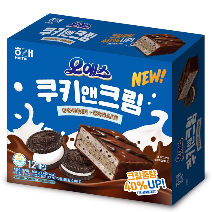 해태제과 오예스 쿠키앤크림, 360g, 1개