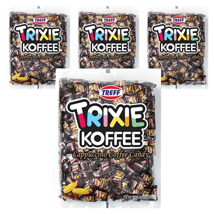 TRIXIE 카푸치노 커피 캔디, 2kg, 4개
