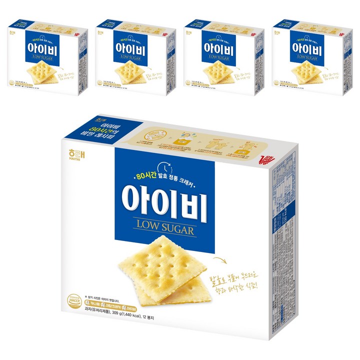 해태제과 아이비, 309g, 5개