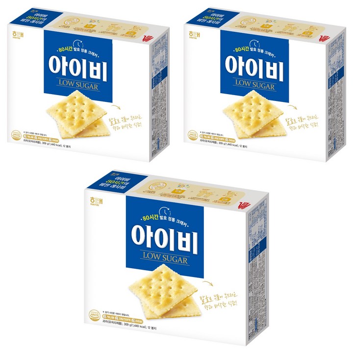 해태제과 아이비, 309g, 3개