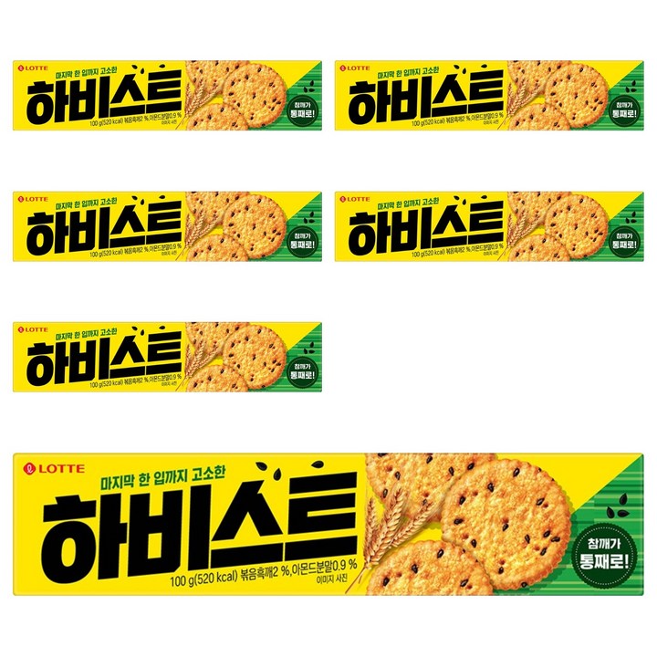 롯데 하비스트 오리지날, 100g, 6개