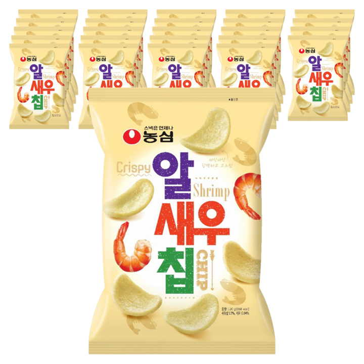 농심 알새우칩, 110g, 25개