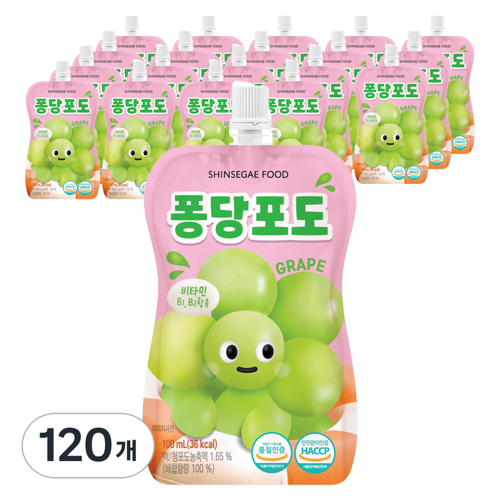 신세계푸드 퐁당 포도, 100ml, 120개