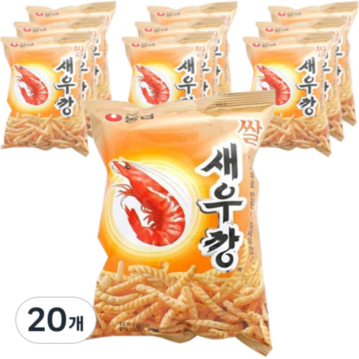농심 쌀새우깡, 80g, 20개