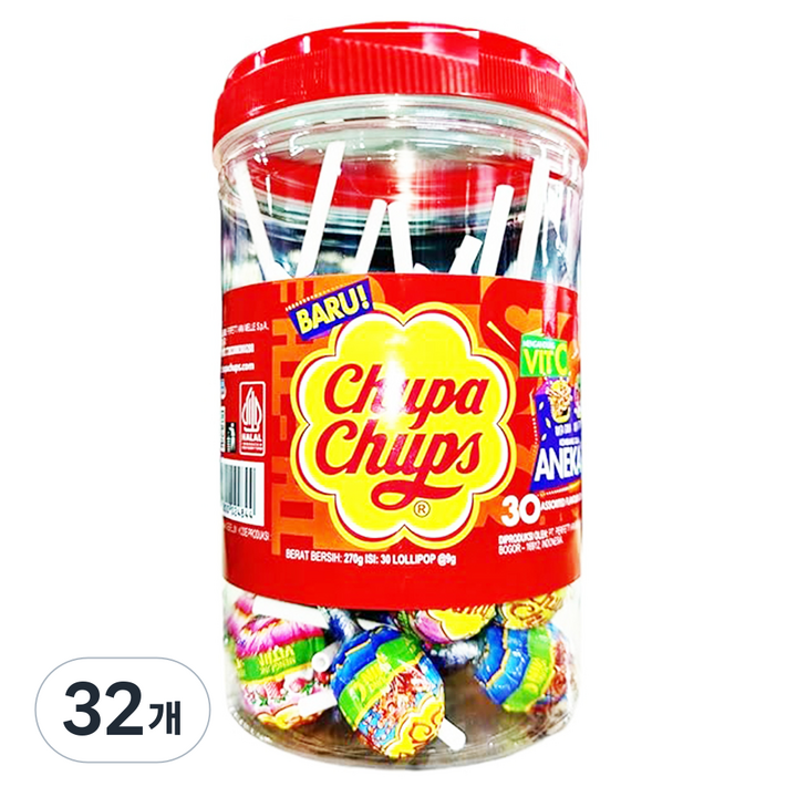 츄파춥스 레드 30p, 270g, 32개