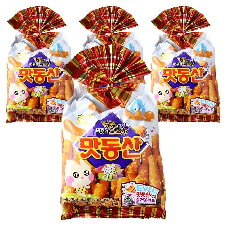 해태제과 맛동산, 70g, 4개